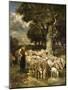 A Shepherd Tending His Flock-Charles Emile Jacque-Mounted Giclee Print