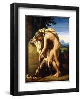 A Shepherd Weeping on a Tomb Erected to a Gnat, 1808-Felix Boisselier-Framed Giclee Print