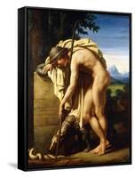 A Shepherd Weeping on a Tomb Erected to a Gnat, 1808-Felix Boisselier-Framed Stretched Canvas