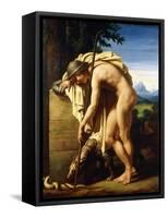 A Shepherd Weeping on a Tomb Erected to a Gnat, 1808-Felix Boisselier-Framed Stretched Canvas