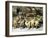 A Shepherd with his Flock-Heinrich Zugel-Framed Giclee Print