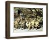 A Shepherd with his Flock-Heinrich Zugel-Framed Giclee Print