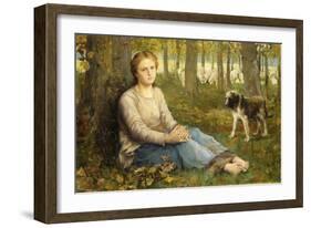 A Shepherdess and Her Flock, 1878-9-John Macallan Swan-Framed Giclee Print