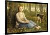 A Shepherdess and Her Flock, 1878-9-John Macallan Swan-Framed Giclee Print