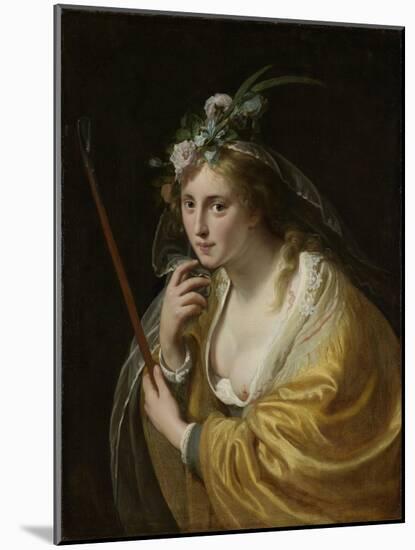 A Shepherdess-Paulus Moreelse-Mounted Art Print