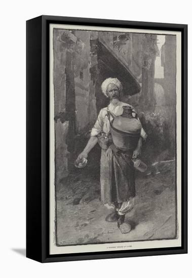 A Sherbet Seller at Cairo-George L. Seymour-Framed Stretched Canvas