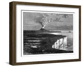 A Shield Volcano on Reunion Island, Indian Ocean, C1890-null-Framed Giclee Print