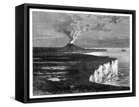 A Shield Volcano on Reunion Island, Indian Ocean, C1890-null-Framed Stretched Canvas