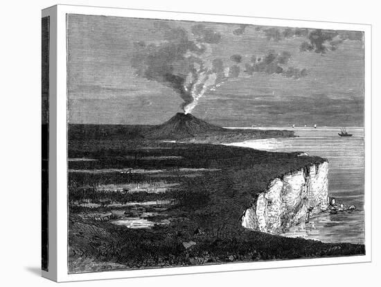 A Shield Volcano on Reunion Island, Indian Ocean, C1890-null-Stretched Canvas