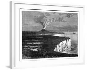 A Shield Volcano on Reunion Island, Indian Ocean, C1890-null-Framed Giclee Print