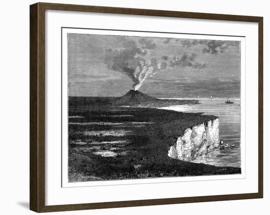 A Shield Volcano on Reunion Island, Indian Ocean, C1890-null-Framed Giclee Print