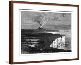A Shield Volcano on Reunion Island, Indian Ocean, C1890-null-Framed Giclee Print