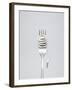 A Shining Fork with Noodle Made of Cable with Music Jack Plug in Metal-Fisher Photostudio-Framed Photographic Print