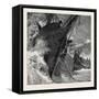 A Ship at Storm-null-Framed Stretched Canvas