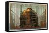 A Ship for Canada in a United Kingdom Shipyard-Charles Pears-Framed Stretched Canvas