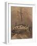 A Ship in Choppy Seas, 1864-Victor Hugo-Framed Giclee Print