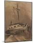 A Ship in Choppy Seas, 1864-Victor Hugo-Mounted Giclee Print