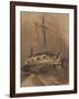 A Ship in Choppy Seas, 1864-Victor Hugo-Framed Giclee Print