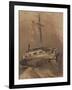 A Ship in Choppy Seas, 1864-Victor Hugo-Framed Giclee Print