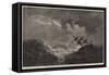 A Ship in Distress Burning a Blue Light-Edward Duncan-Framed Stretched Canvas
