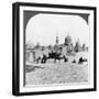 A 'Ship of the Desert' Passing Tombs of By-Gone Moslem Rulers, Cairo, Egypt, 1905-Underwood & Underwood-Framed Photographic Print