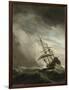 A Ship on the High Seas Caught by a Squall, Known as the 'Gust', 1680-Willem Van De, The Younger Velde-Framed Giclee Print