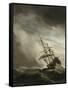 A Ship on the High Seas Caught by a Squall, Known as the 'Gust', 1680-Willem Van De, The Younger Velde-Framed Stretched Canvas