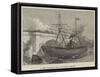 A Ship Running Foul of London Bridge-null-Framed Stretched Canvas