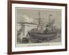 A Ship Running Foul of London Bridge-null-Framed Giclee Print