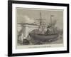 A Ship Running Foul of London Bridge-null-Framed Giclee Print