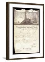 A Ship's Passport for 'Henry of Salem'-null-Framed Giclee Print