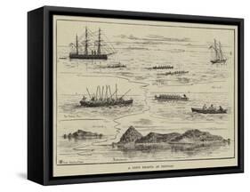 A Ship's Regatta at Trinidad-Thomas Harrington Wilson-Framed Stretched Canvas