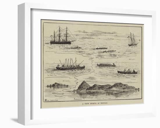A Ship's Regatta at Trinidad-Thomas Harrington Wilson-Framed Giclee Print