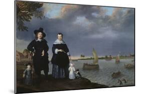 A Shipowner and His Family, 1650 (Oil on Canvas)-Abraham Willaerts-Mounted Giclee Print