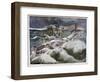 A Shipwreck in Front of the Port of Dieppe, 1899-Oswaldo Tofani-Framed Giclee Print