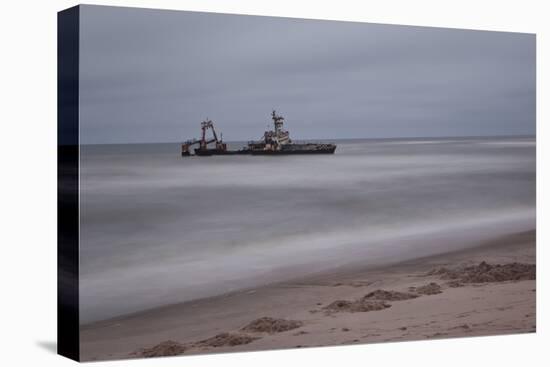 A Shipwreck Near Cape Cross, Namibia-Alex Saberi-Stretched Canvas