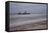 A Shipwreck Near Cape Cross, Namibia-Alex Saberi-Framed Stretched Canvas