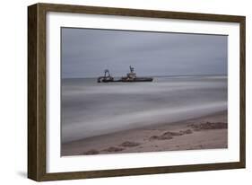 A Shipwreck Near Cape Cross, Namibia-Alex Saberi-Framed Photographic Print