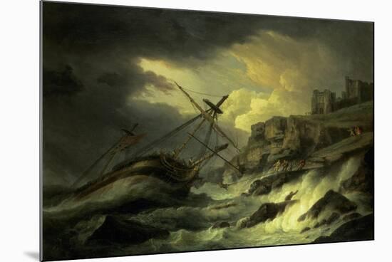 A Shipwreck, Said to be "The Dutton"-Thomas Luny-Mounted Giclee Print