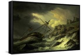 A Shipwreck, Said to be "The Dutton"-Thomas Luny-Framed Stretched Canvas