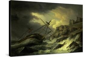 A Shipwreck, Said to be "The Dutton"-Thomas Luny-Stretched Canvas