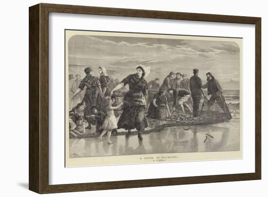 A Shoal of Mackerel-Walter Duncan-Framed Giclee Print