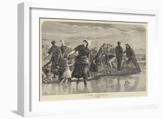 A Shoal of Mackerel-Walter Duncan-Framed Giclee Print