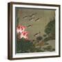 A Shoal of Trout and Lotus-Jakuchu Ito-Framed Premium Giclee Print