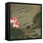 A Shoal of Trout and Lotus-Jakuchu Ito-Framed Stretched Canvas