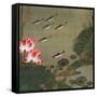 A Shoal of Trout and Lotus-Jakuchu Ito-Framed Stretched Canvas