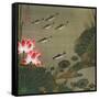 A Shoal of Trout and Lotus-Jakuchu Ito-Framed Stretched Canvas
