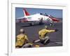 A Shooter Signlas the Launch of a T-45A Goshawk Trainer Aircraft-Stocktrek Images-Framed Photographic Print