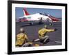 A Shooter Signlas the Launch of a T-45A Goshawk Trainer Aircraft-Stocktrek Images-Framed Photographic Print