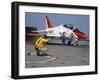 A Shooter Signlas the Launch of a T-45A Goshawk Trainer Aircraft-Stocktrek Images-Framed Photographic Print